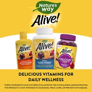 Nature’s Way Alive! Men’s Ultra Potency Complete Multivitamin, High Potency B-Vitamins, Energy Metabolism*, Food-Based Blends, 150 Tablets