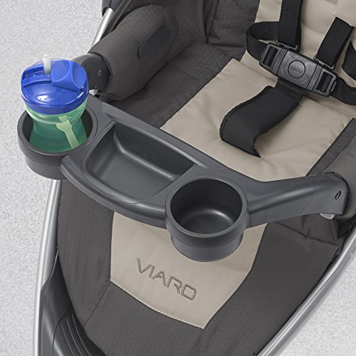 Chicco Viaro Quick-Fold Travel System, Includes Infant Car Seat and Base, Stroller and Car Seat Combo, Baby Travel Gear, Apex/Black