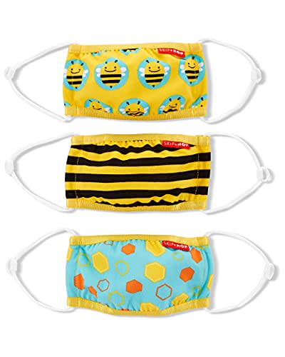 Skip Hop Kid's Face Mask, Zoo Bee, 3pk