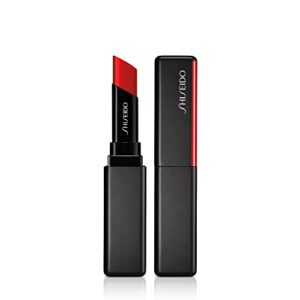 shiseido visionairy gel lipstick, ginza red 222 – long-lasting, full coverage formula – triple gel technology for high-impact, weightless color
