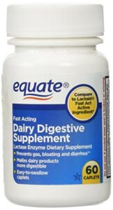 equate quick action dairy digestive supplement, 60ct
