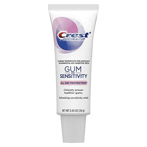 Crest Pro Health Gum and Sensitivity Toothpaste for Sensitive Teeth, Soft Mint, Travel Size 0.85 oz (24g)- Pack of 2