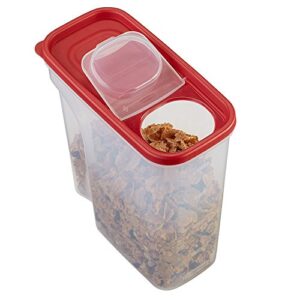 Rubbermaid Flip Top Cereal Keeper, Modular Food Storage Container, 3 Pack, (2) 22-Cup (1) 18-Cup