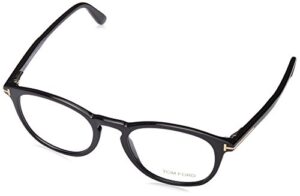 tom ford ft5401-0001-51 black eyeglasses, shiny black, 51-20-145