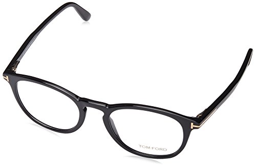 Tom Ford FT5401-0001-51 Black Eyeglasses, Shiny Black, 51-20-145