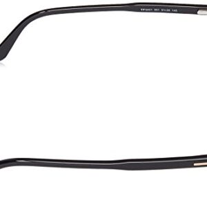 Tom Ford FT5401-0001-51 Black Eyeglasses, Shiny Black, 51-20-145