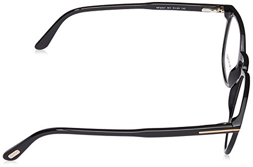 Tom Ford FT5401-0001-51 Black Eyeglasses, Shiny Black, 51-20-145