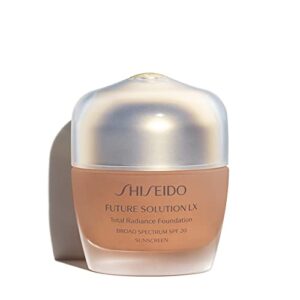 shiseido future solution lx total radiance foundation spf 20, neutral 4 – reduces the look of pores, lines & dark spots – non-comedogenic