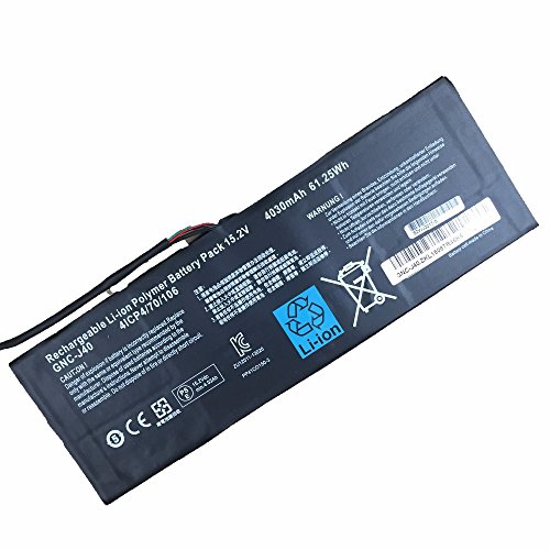 GNC-J40 961TA013F Laptop Battery for GIGABYTE P34W P34K P34F P34G V2 V3 V4 V5 V7 Series（15.2V 61.25Wh）