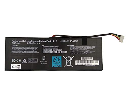 GNC-J40 961TA013F Laptop Battery for GIGABYTE P34W P34K P34F P34G V2 V3 V4 V5 V7 Series（15.2V 61.25Wh）