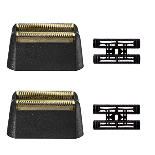 Professional 5 Star Series Finale Shaver,Replacement Gold Foil and Cutter Bar Assembly, Super close Shaving for Professional Barbers and Stylists,Compatible with Wahl Shaver Foil 7043 (2Pack)