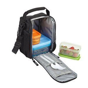 Rubbermaid LunchBlox Lunch Bag, Small, Black Etch