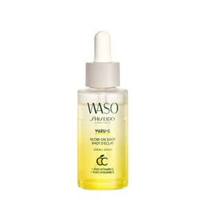 shiseido waso yuzu-c glow-on shot serum – 0.94 oz – targets dullness, boosts radiance & prevents early signs of aging – 24-hour hydration – vegan, fragrance free & non-comedogenic