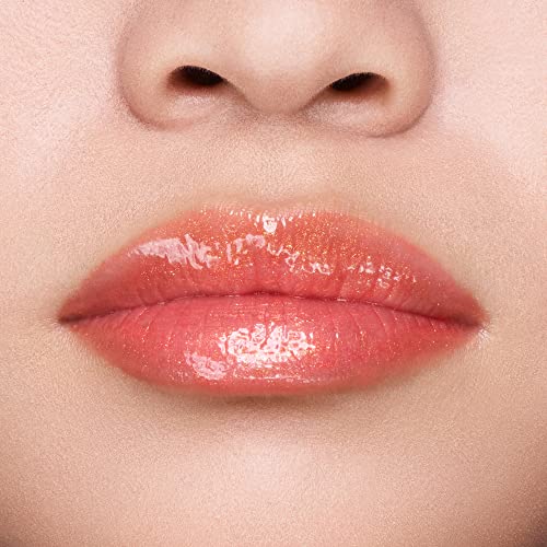 Shiseido Shimmer GelGloss, Daidai Orange 06 - High-Shine Lip Gloss for Mirror-Like Crystalline Finish - 12-Hour Hydration - Weightless & Non-Sticky