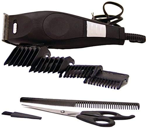 Vivitar Trimmer Kit with Beard Trimmer and Hair Clippers for Men | Professional Hair Clippers for Barbers and Household Users, Safe Electric Razor for Men, 7 Adjustable Height Settings, Black