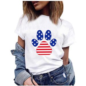 Shirts for Women Casual XL Womens Tops for Date Night Women Causal Shirts Ladies Blouse Pullover Fashion T Shirt White