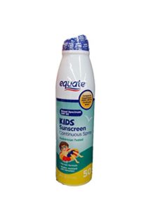 equate kids sunscreen spf 50 continuous spray