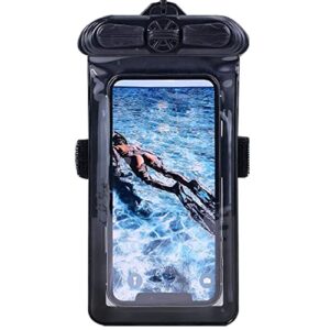 vaxson phone case black, compatible with garmin gnc 355 355a waterproof pouch dry bag [ not screen protector film ]