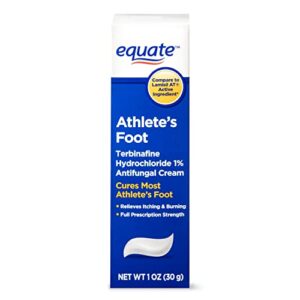 equate: athlete’s foot – terbinafine hcl 1% anti fungal cream [1oz]
