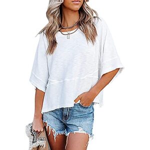 womens backless long sleeve shirts causal open back knotted pullover tops womens tops dress casual 2023 white