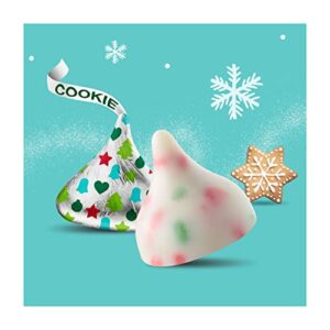 HERSHEY'S KISSES Sugar Cookie Flavor White Creme with Cookie Pieces Candy, Christmas, 9 oz Bag