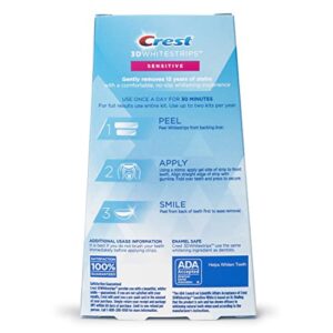 Crest 3D Whitestrips for Sensitive Teeth, Teeth Whitening Strip Kit, 28 Strips (14 Count Pack)