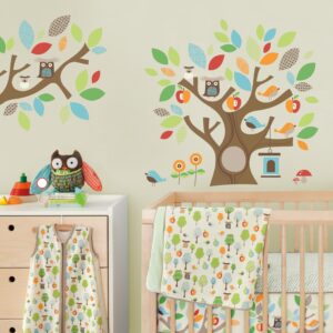 skip hop baby treetop friends nursery blanket, multi