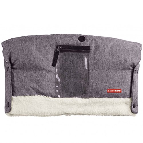 Skip Hop Stroll-and-Go Three-Season Hand Muff, One Size, Heather Grey