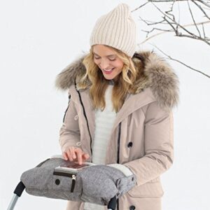 Skip Hop Stroll-and-Go Three-Season Hand Muff, One Size, Heather Grey