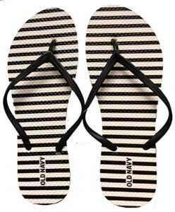 (7, o.n black stripe) old navy women beach summer casual flip flop sandals