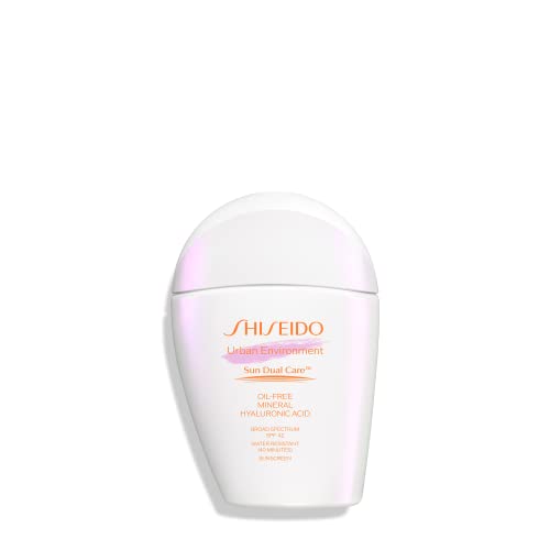 Shiseido Urban Environment Oil-Free Mineral Sunscreen SPF 42-1 fl oz - Protects, Hydrates, Mattifies & Works as Face Primer - Water Resistant for 40 Minutes - Reef Friendly, Non-Comedogenic