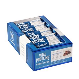 vital proteins® & jennifer aniston™ dark chocolate coconut flavored protein and collagen bar 12-count box