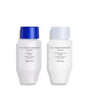 shiseido bio-performance skin filler serums refill – two-step serums system – night & day formulas for plump, firm skin
