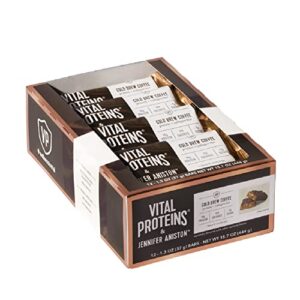 vital proteins® & jennifer aniston™ cold brew coffee flavored protein and collagen bar 12-count box