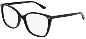 eyeglasses gucci gg 0026 o- 001 black /, 53-17-140