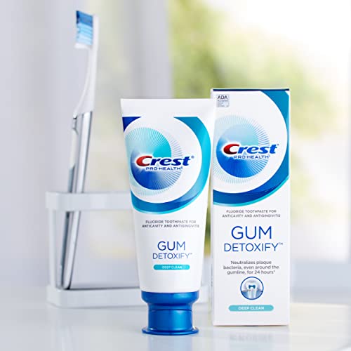 Crest Toothpaste Gum Detoxify Deep Clean, 4.1 Oz (Pack of 3)