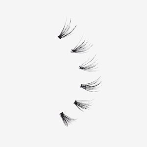 KISS Lash Couture Faux Lash Extensions, Style 'Venus', Exclusive Flat-Band Technology, Short & Medium Length, 60 Individual Lash Clusters