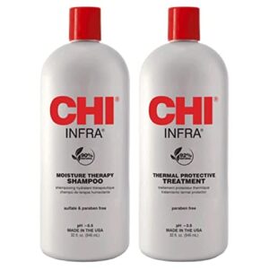 chi infra shampoo & treatment 32oz duo w/pumps