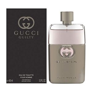 gucci guilty by gucci for men eau de toilette spray, 3 fl oz (pack of 1)