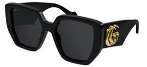gucci gg0956s black/grey 54/19/145 women sunglasses