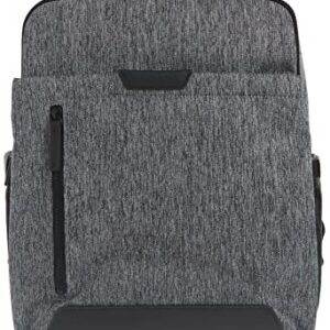 Skip Hop Diaper Bag Backpack: Baxter featuring Large Capacity, Ergonomic Design, with Changing Pad & Stroller Attachment, Textured Grey