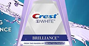 Crest 3D White Brilliance Teeth Whitening Mouthwash, Clean Mint, Travel Size 1.2 oz (36ml) - Pack of 6