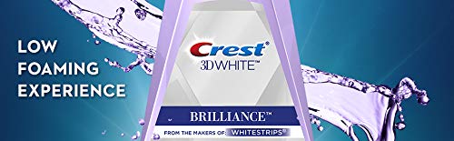 Crest 3D White Brilliance Teeth Whitening Mouthwash, Clean Mint, Travel Size 1.2 oz (36ml) - Pack of 6