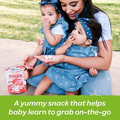 Happy Baby Organics Yogis Freeze-Dried Yogurt & Fruit Snacks, Variety Pack, 1 Ounce (Pack of 6)