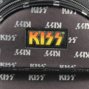 KISS Starchild Demon Spaceman Catman 70s Rock Band Toss Print Mini Backpack