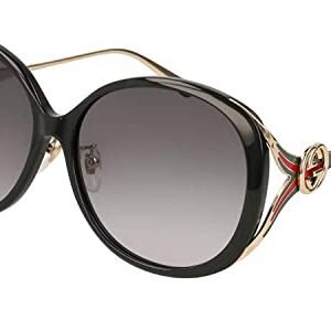 Gucci GG 0226 SK- 001 BLACK / GREY GOLD Sunglasses