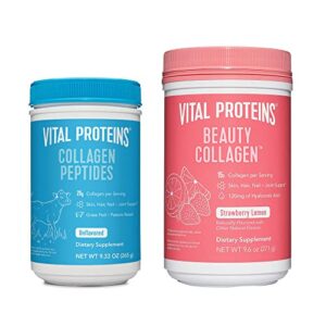 vital proteins collagen peptides powder unflavored 9.33 oz+beauty collagen 9.6oz