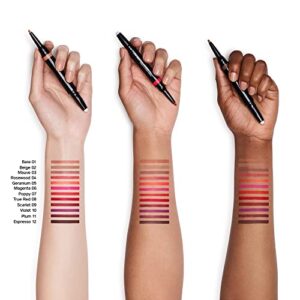 Shiseido LipLiner InkDuo (Prime + Line), Bare 01 - Primes & Shades Lips for Long-Lasting, 8-Hour Wear - Minimizes the Look of Fine Lines & Unevenness - Non-Drying Formula