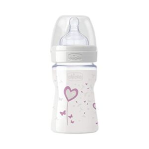 Chicco Baby Bottle and Glass Wellness Model Silicone 150ml + 0Mesi