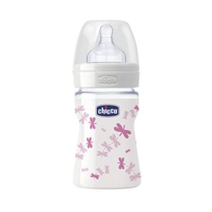 Chicco Baby Bottle and Glass Wellness Model Silicone 150ml + 0Mesi